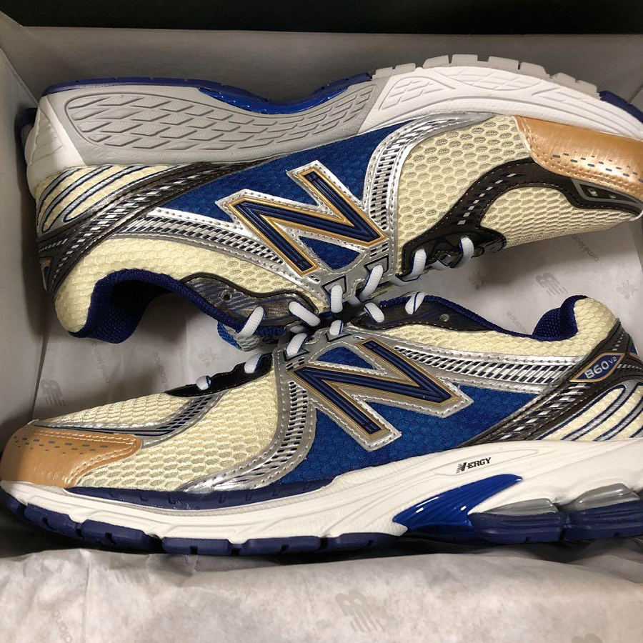 Giày New Balance 860v2 Aime Leon Dore 'Blue' ML860AM2 - Ảnh 5
