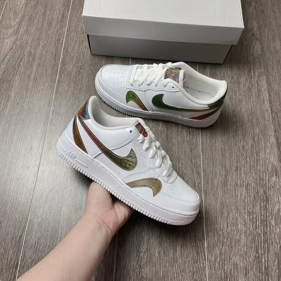 Giày Nike Air Force 1 Lv8 2 logo CZ5890-100 - Ảnh 3