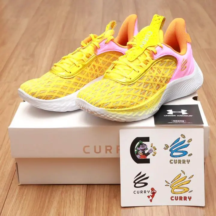 Giày Under Armour Curry Flow 9 'Sesame Street Big Bird' 3024248-702 - Ảnh 4