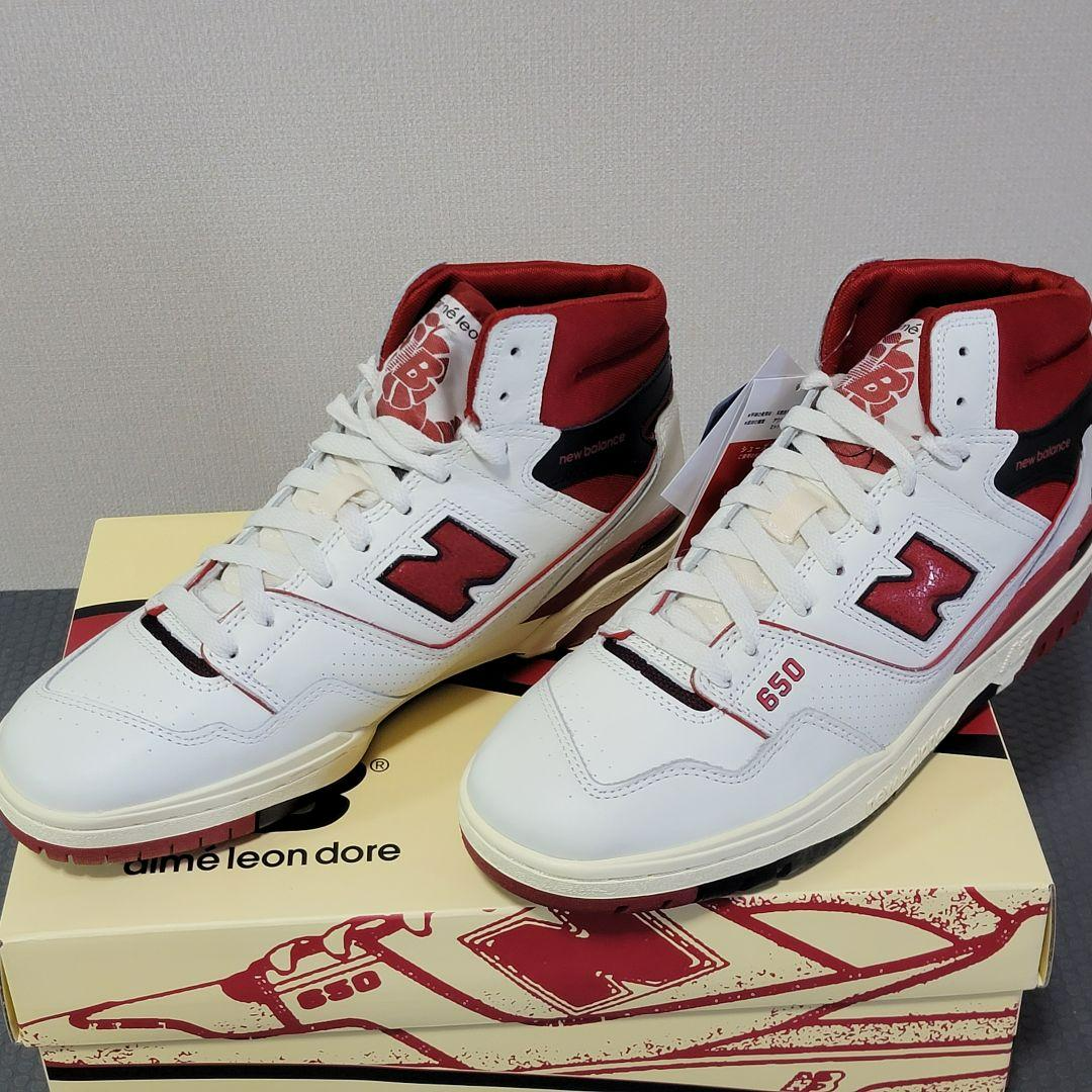 Giày New Balance 650R 'Aime Leon Dore White Red' BB650RE1 - Ảnh 5