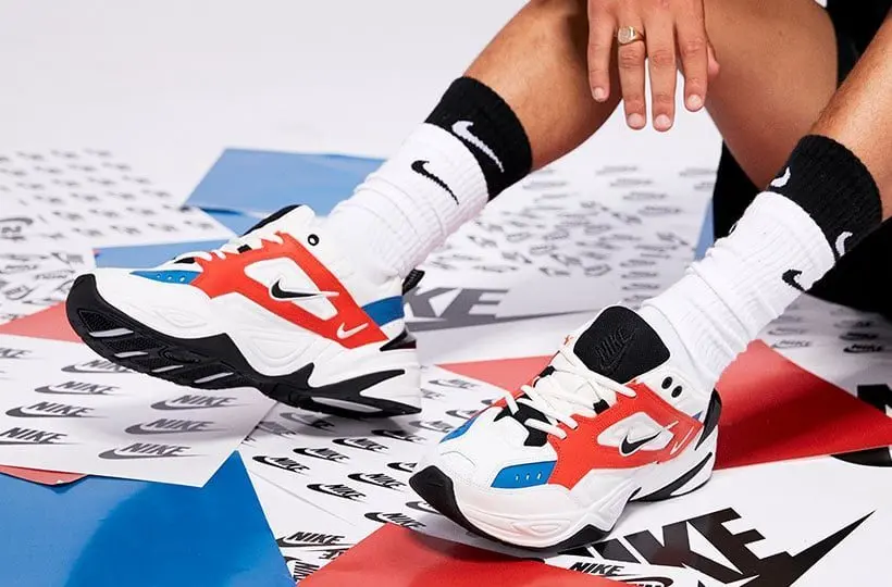 Alternative view of Giày Nike M2K Tekno 'White Black Orange' AO3108-101