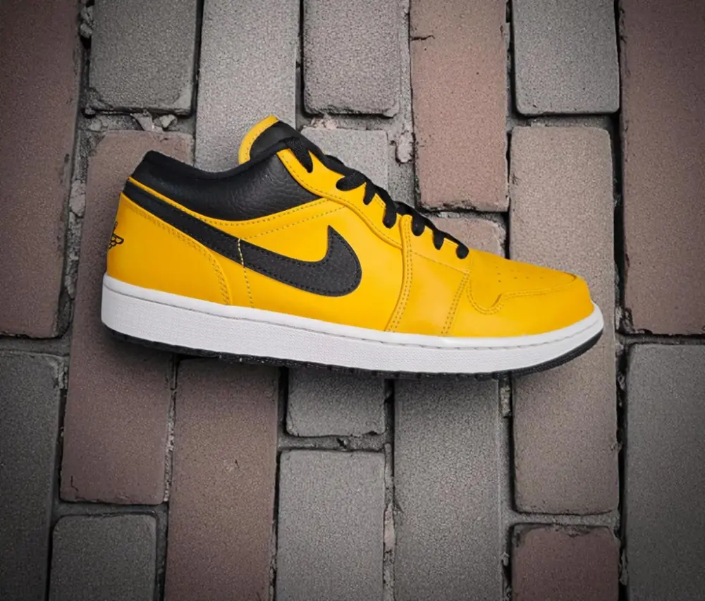 Giày Nike Air Jordan 1 Low 'University Gold Black' 553558-700 - Ảnh 5
