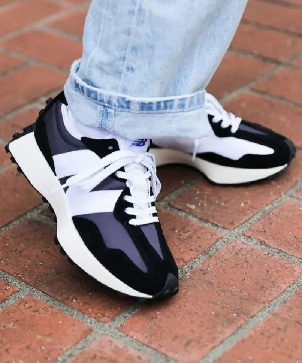 Giày New Balance 327 'Black White' MS327LB1 - Ảnh 5