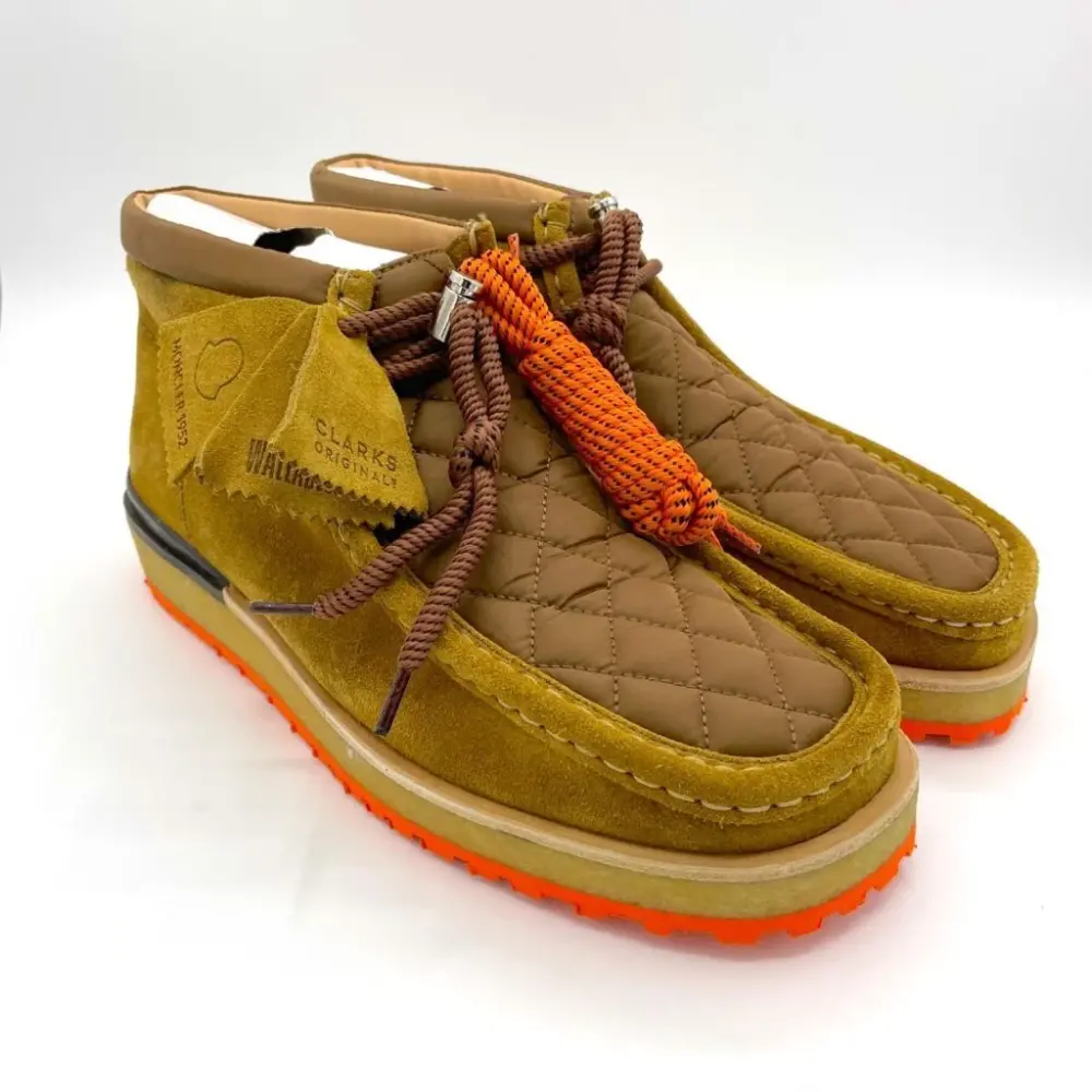 Giày Clarks x Moncler Monwallabee 'Oak Yellow' 261-71478 - Ảnh 7