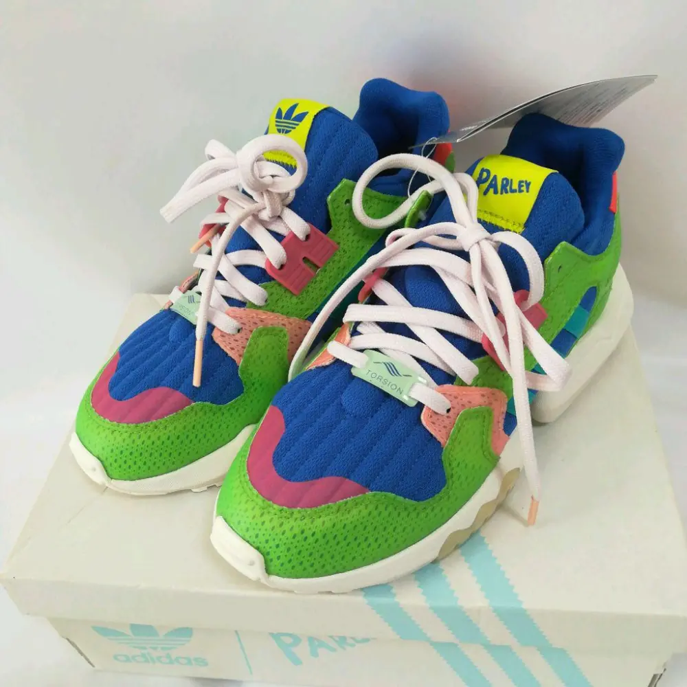 Giày Adidas Parley x ZX Torsion 'Aqua Solar Green' EG3355 - Ảnh 4
