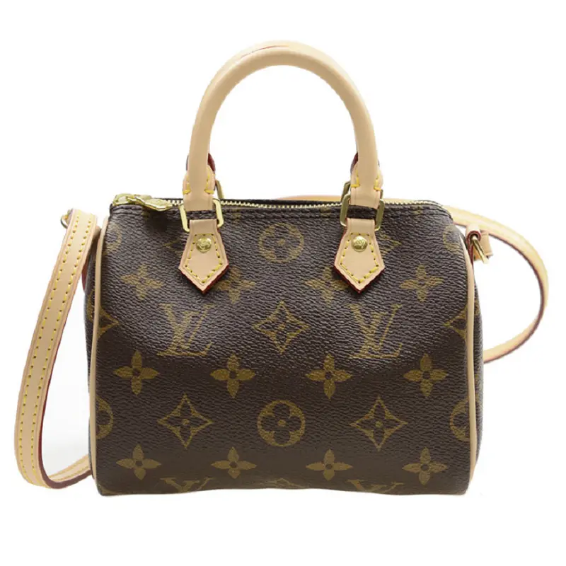 Túi Louis Vuitton Nano Speedy Monogram Canvas Brown Handbag M61252