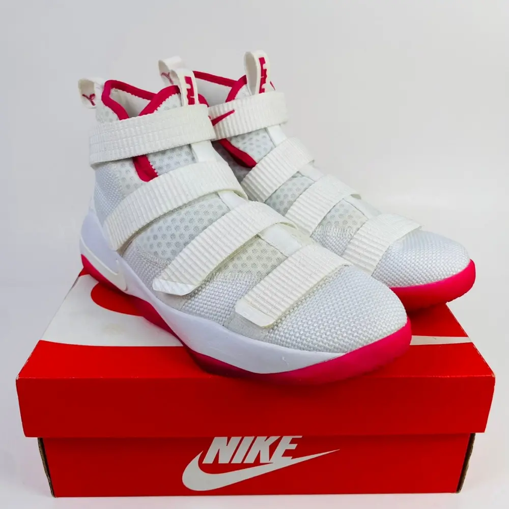Giày Nike LeBron Soldier 11 'Kay Yow' 918369-102 - Ảnh 5