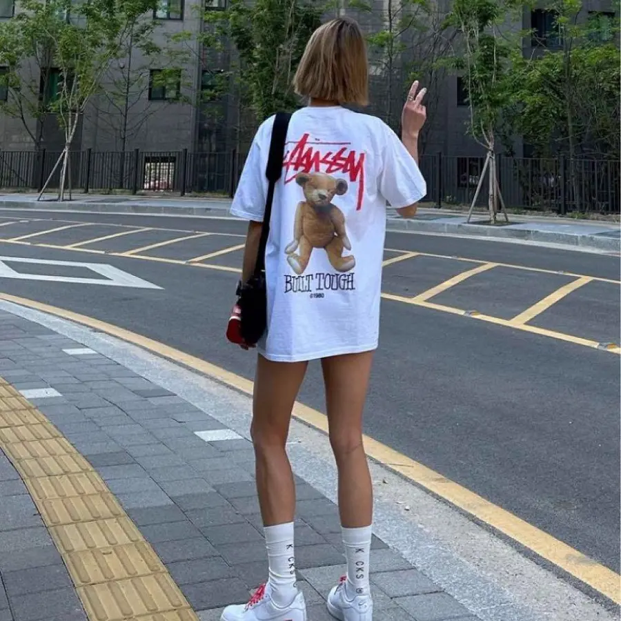 Áo Stussy Built Tough T-shirt 'White' - Ảnh 3