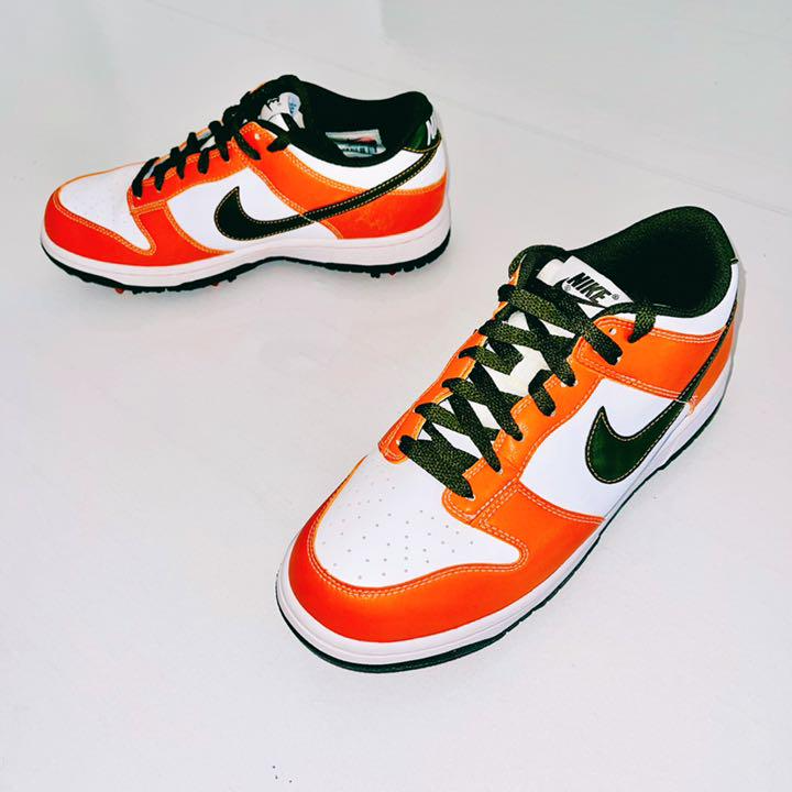 Giày Golf Nike Dunk NG Golf White Black Orange 484294-101 - Ảnh 3