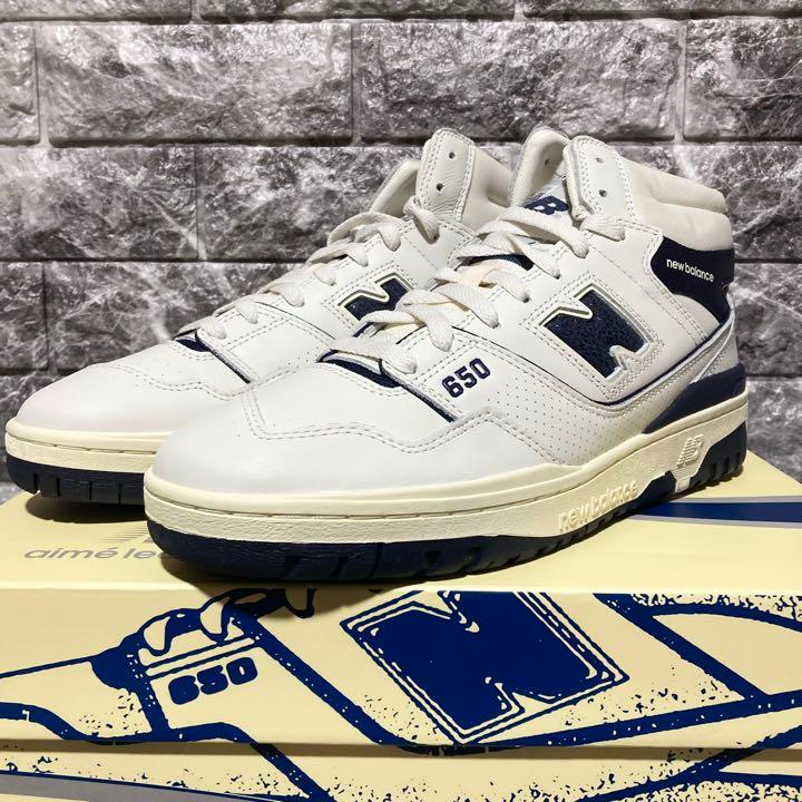 Giày New Balance 650R "Aime Leon Dore White Navy" BB650RD1 - Ảnh 4