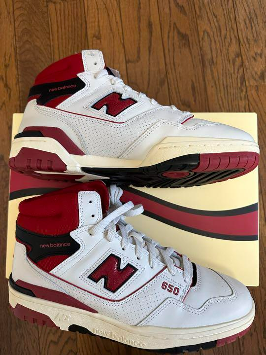 Giày New Balance 650R 'Aime Leon Dore White Red' BB650RE1 - Ảnh 4
