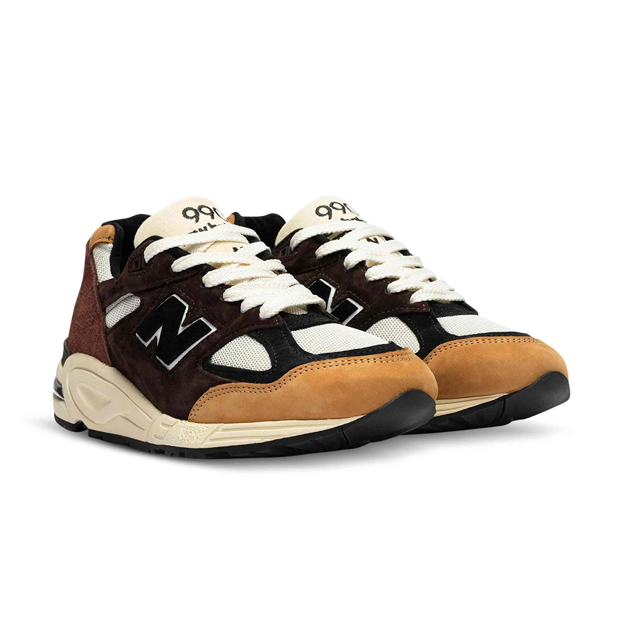 Giày New Balance 990v2 MiUSA Season 2 Brown M990BB2 - Ảnh 5