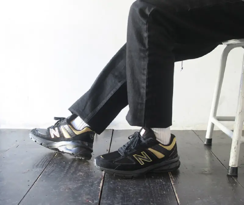 Alternative view of Giày New Balance 990v5 Made in USA 'Triple Black' M990BH5