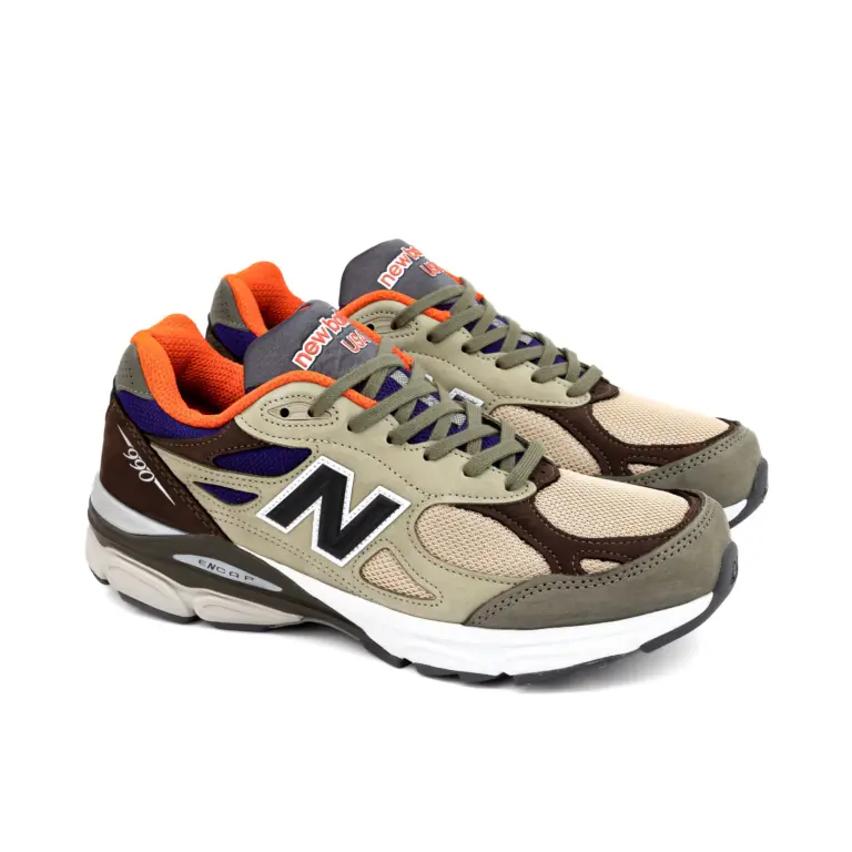 Giày New Balance Teddy Santis x 990v3 Made in USA ‘Tan Orange’ M990BT3 - Ảnh 4
