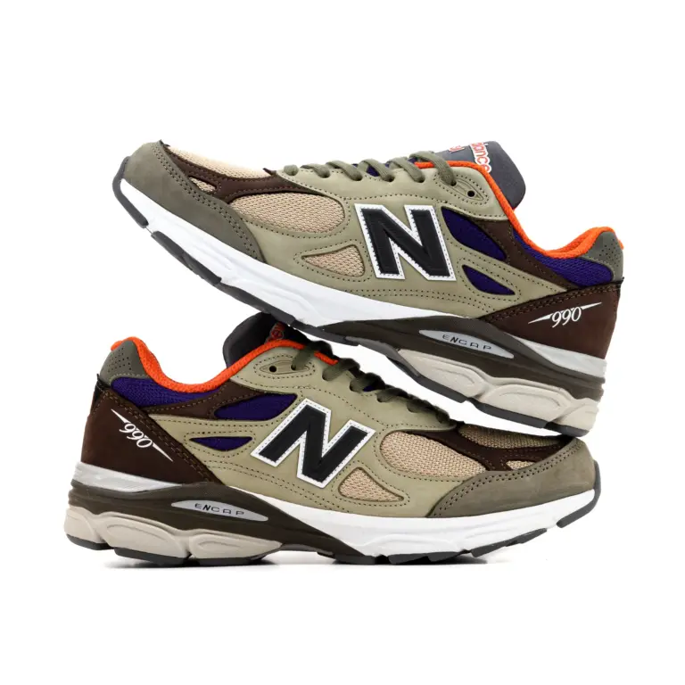 Giày New Balance Teddy Santis x 990v3 Made in USA ‘Tan Orange’ M990BT3 - Ảnh 3