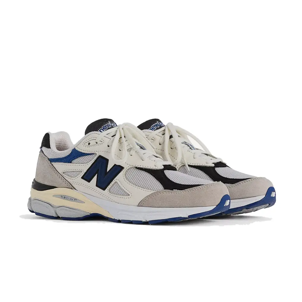 Alternative view of Giày New Balance In USA 990 V3 'White Blue' M990WB3