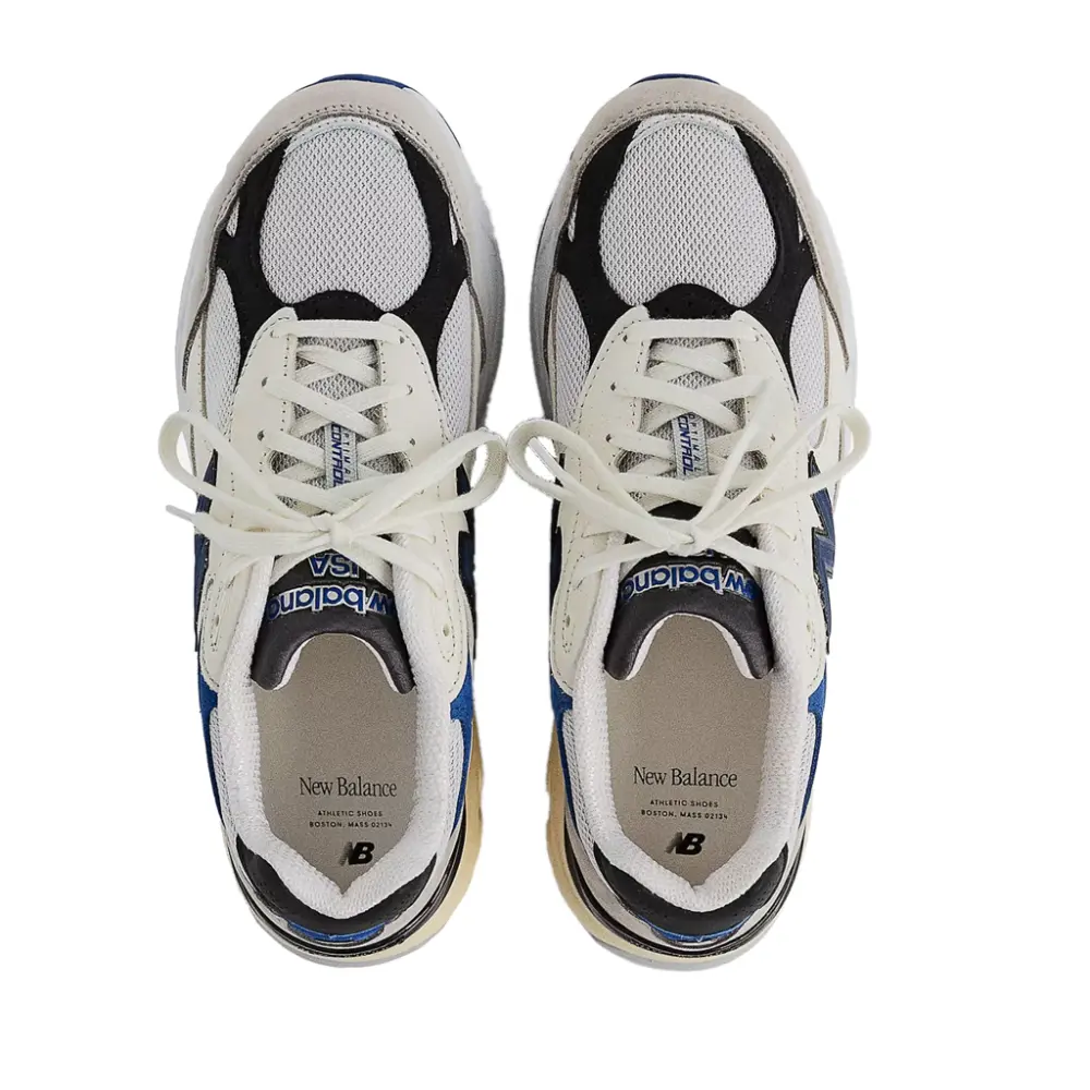 Giày New Balance In USA 990 V3 'White Blue' M990WB3 - Ảnh 4