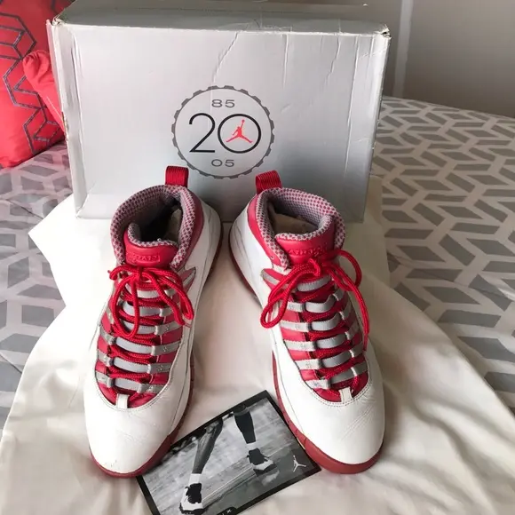Giày Nike Air Jordan 10 Retro 'Red Steel' 2005 310805-161 - Ảnh 7