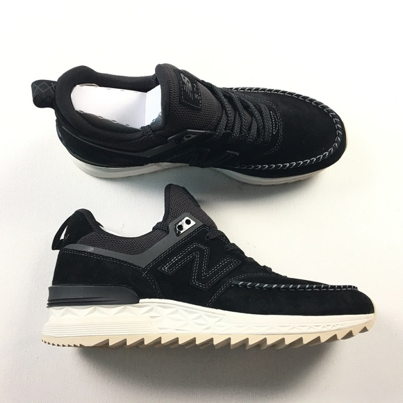 Giày New Balance 574 'Black' MS574NAK - Ảnh 4