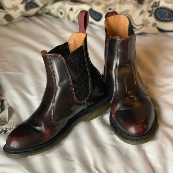 Giày Dr. Martens Wmns Flora Arcadia Chelsea Boots 'Cherry Red' 14650601 - Ảnh 5