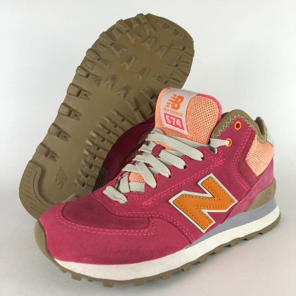 Giày New Balance 574 Wmns 'Pink Coral' WH574WB - Ảnh 4