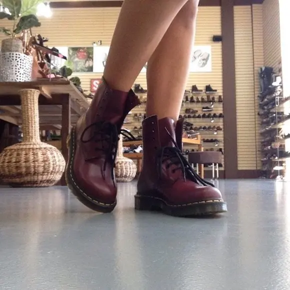 Giày Dr. Martens Wmns 1460 Smooth Boot 'Cherry Red' 11821600 - Ảnh 5