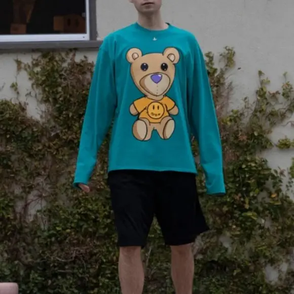 Alternative view of Áo Drew House Teddy Theodore LS Tee Teal