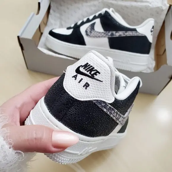 Giày Nike Air Force 1 Low LV8 'Snakeskin' 820438-111 - Ảnh 5