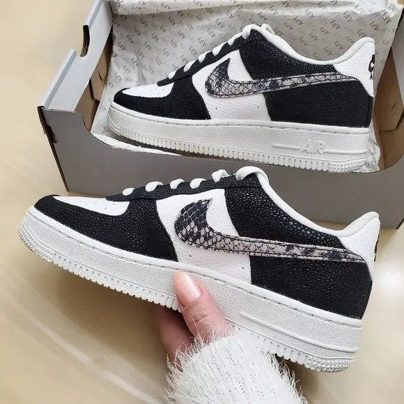 Giày Nike Air Force 1 Low LV8 'Snakeskin' 820438-111 - Ảnh 3