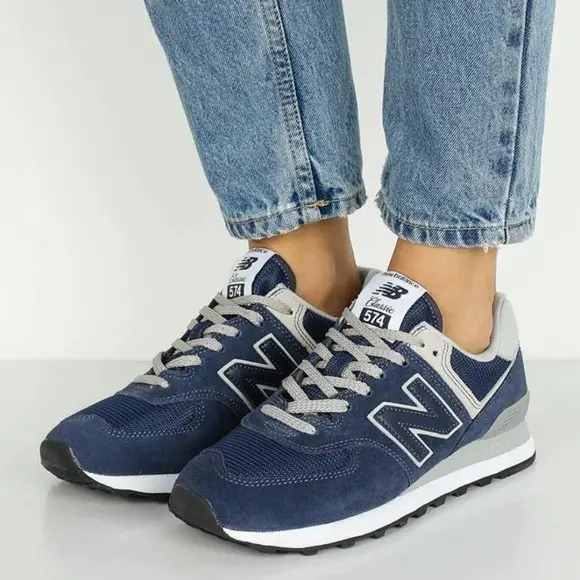 Giày New Balance 574 Classic Running 'Navy' WL574EN - Ảnh 6