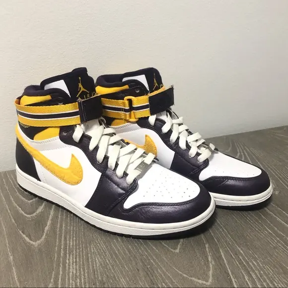 Giày Nike Air Jordan 1 High Strap 'Grand Purple' 342132-571 - Ảnh 7