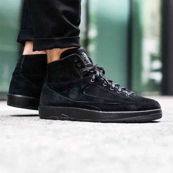 Giày Nike Air Jordan 2 Retro Deconstructed 'Tripple Black' 897521-010 - Ảnh 7