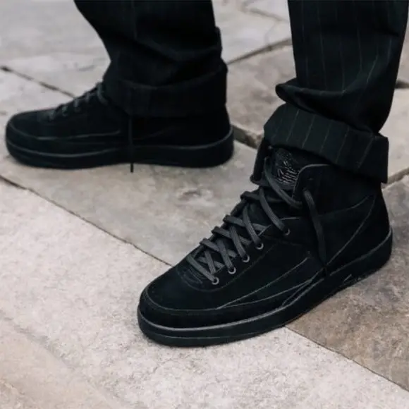 Giày Nike Air Jordan 2 Retro Deconstructed 'Tripple Black' 897521-010 - Ảnh 6