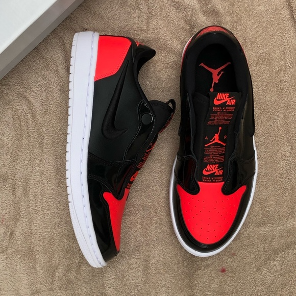 Giày Nike Wmns Air Jordan 1 Low Slip 'Infra-Bred' AV3918-600 - Ảnh 5