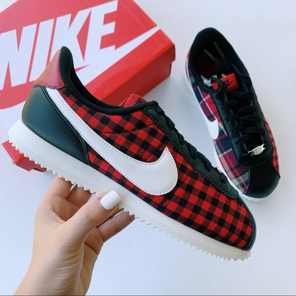 Giày Nike Cortez Basic TXT SE GS 'Plaid' AA3498-003 - Ảnh 3
