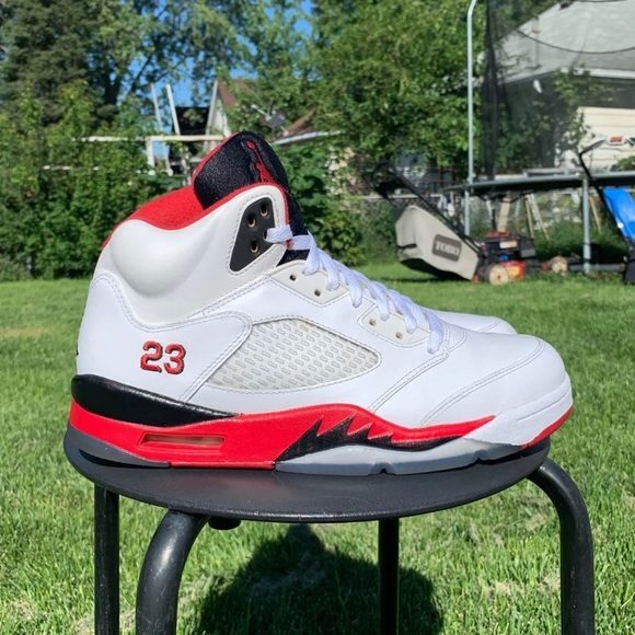 Giày Air Jordan 5 Retro 'Fire Red' 2013 136027-120 - Ảnh 3