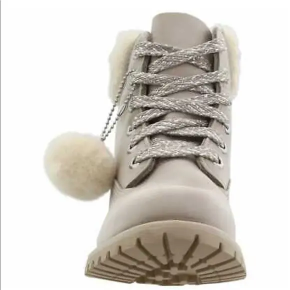 Giày Timberland 6” Shearling Premium Boots Grey A21VT - Ảnh 6