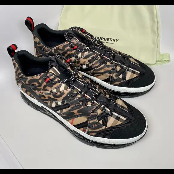 Giày Burberry Beige Leopard Print Low Top 8025550 - Ảnh 3