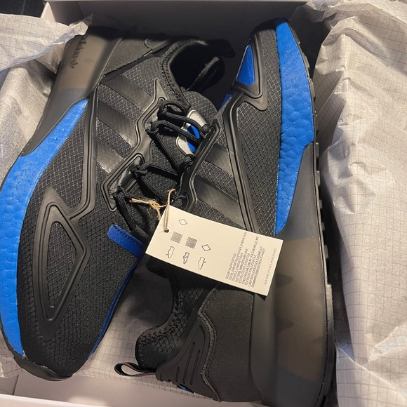 Giày Adidas ZX 2K Boost 'Black Glow Blue' FX7029 - Ảnh 7