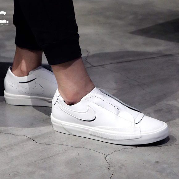 Giày Nike Wmns Blazer Slip 'Triple White' CJ1651-100 - Ảnh 5