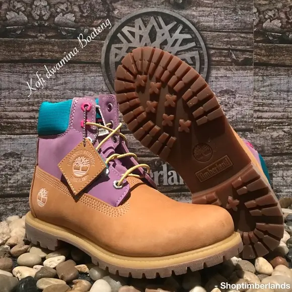 Alternative view of Giày Timberland Premium Waterproof Wheat 'Purple' A2MBE231