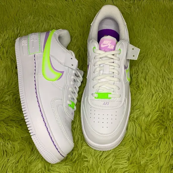 Giày Nike Wmns Air Force 1 Shadow 'White Electric Green' DD9684-100 - Ảnh 4
