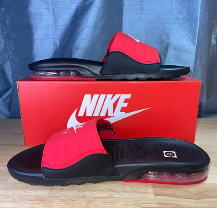 Alternative view of Dép Nike Air Max Camden Slide 'Black University Red' BQ4626-002