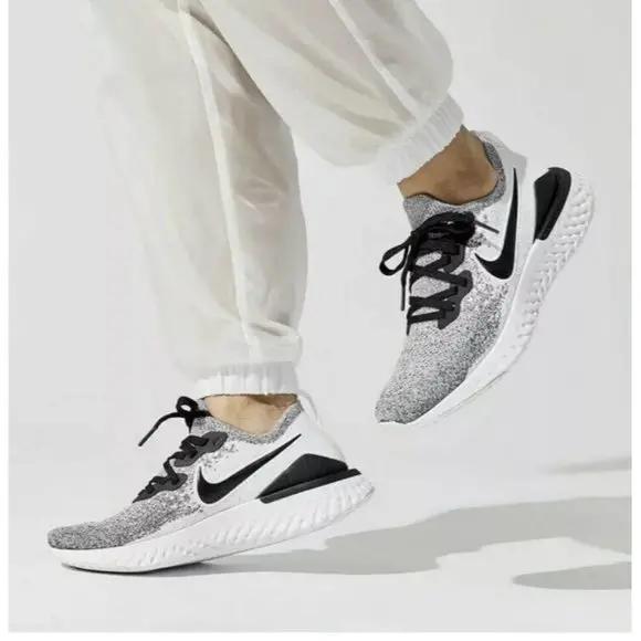 Giày Nike Epic React Flyknit 2 'Oreo' BQ8928-101 - Ảnh 4