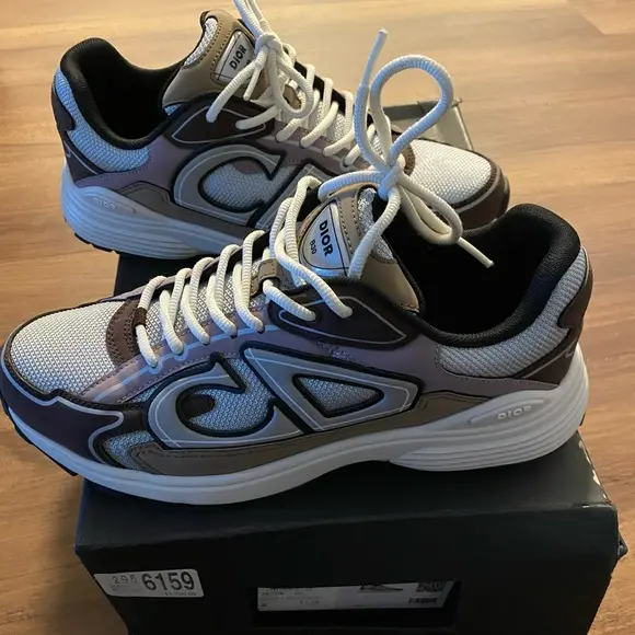 Alternative view of Giày Dior B30 Sneaker 'Grey Lavender' 3SN279ZRC-H368
