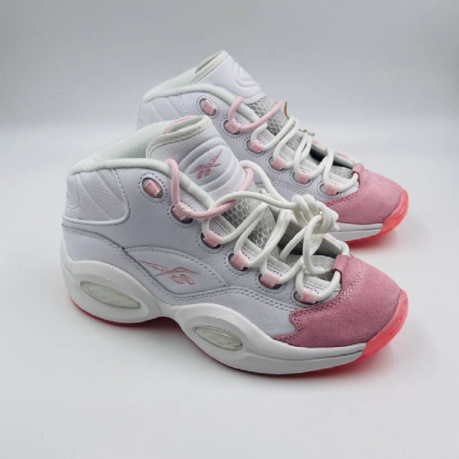 Giày Reebok Question Mid 'Pink Toe GS' GX9357 - Ảnh 5