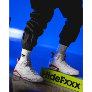 Alternative view of Giày Nike Air Jordan 6 Retro Red Oreo GS 'White Red' 384665-162