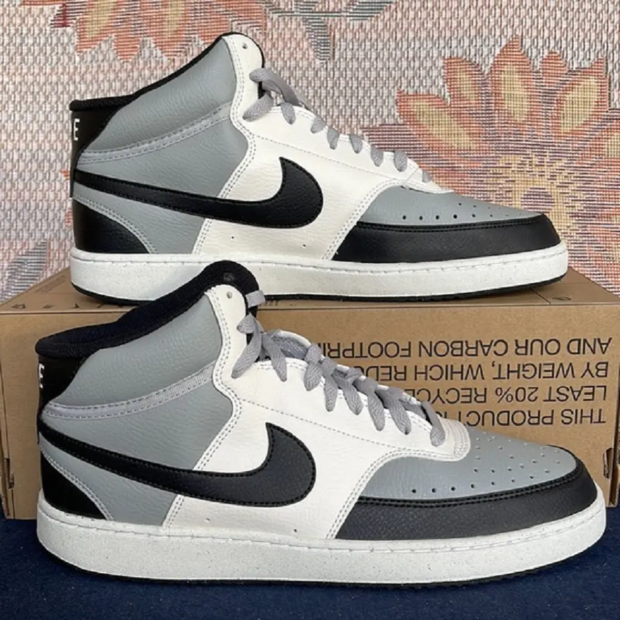 Giày Nike Court Vision Mid ‘Light Smoke Grey Sail’ DN3577-002 - Ảnh 3