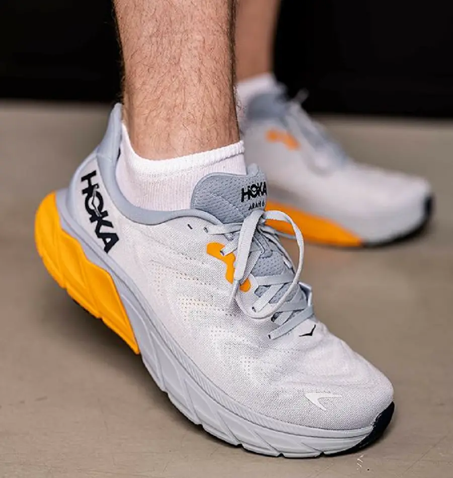 Alternative view of Giày Hoka One One Arahi 6 Plein Air Blue Fog Orange 1123194-PABF