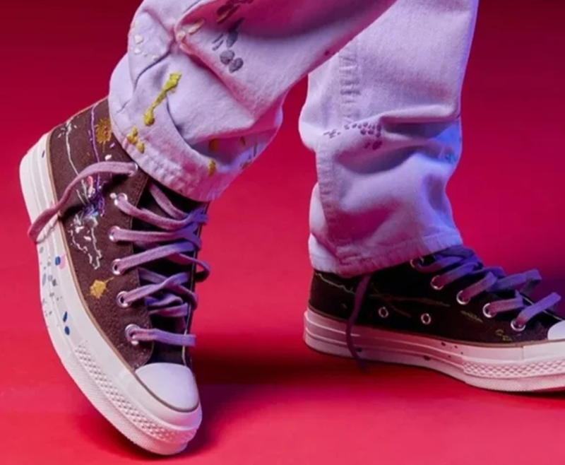 Alternative view of Giày Converse Chuck 70 Hi x Bandulu 'Brown' 169909C